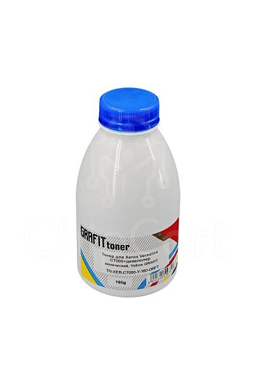 Тонер для Xerox VersaLink C7000 + девелопер, химический, Yellow, 160 гр, Grafit