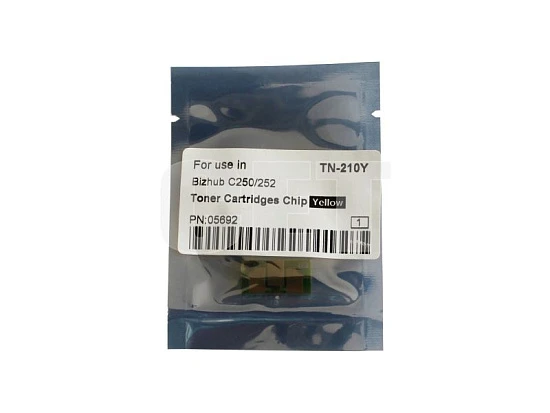 Чип картриджа для KONICA MINOLTA Bizhub C250/C252 (CET) Yellow, (WW), 12000 стр., CET5692