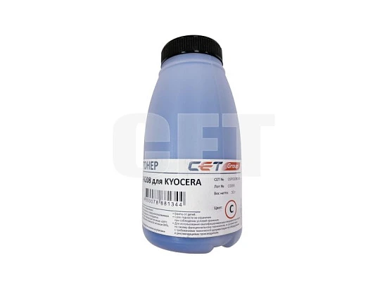 Тонер PK208 для KYOCERA ECOSYS M5526cdn (Japan) Cyan, 50г/бут, (унив.), OSP0208C-50