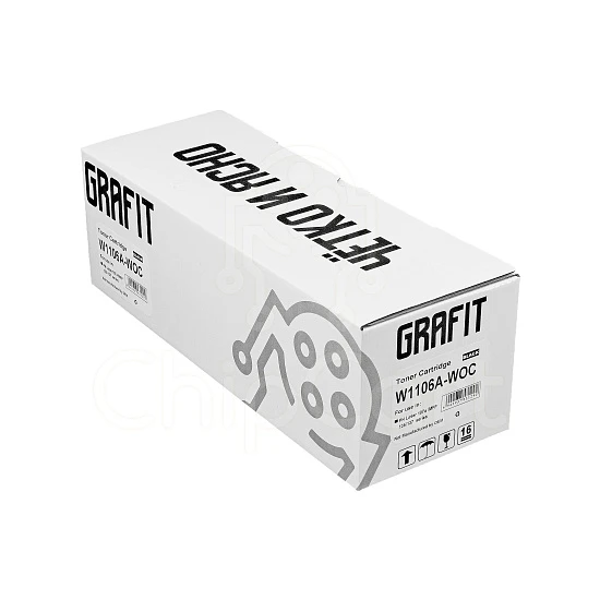 Картридж HP W1106A, БЕЗ ЧИПА, 1K, Grafit