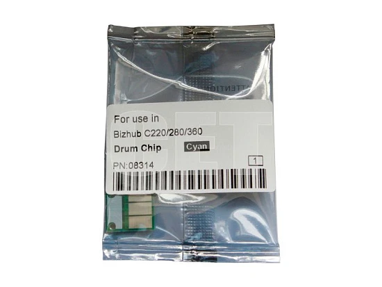 Чип драм-юнита для KONICA MINOLTA Bizhub C220/C280/C360 (CET) CMY, (WW), 90000 стр., CET8314