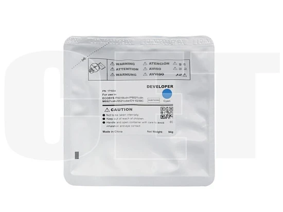 Девелопер DV-5230C для KYOCERA ECOSYS M5521cdn/P5021cdn/M5526cdw (CET) Cyan, 94г, 100000 стр.