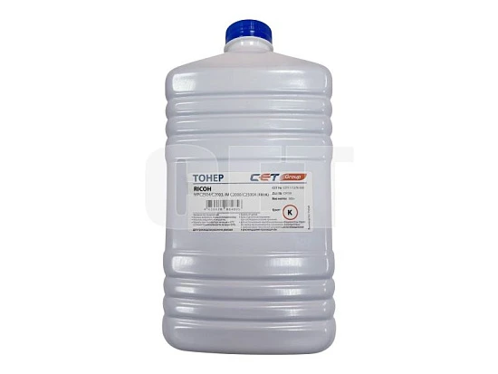 Тонер KR1K 841925/842311 для RICOH MPC2504/C2003, IM C2000/C2500A (CET) Black, 500г/бут, (унив.)