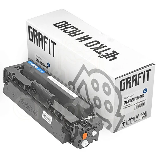 Картридж HP W2031X, Cyan, 6K, без чипа, Grafit