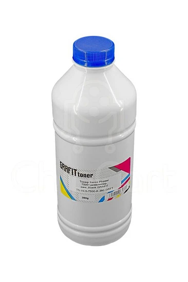 Тонер для Xerox Phaser 7500 + девелопер, химический, Black, 380 гр, Grafit