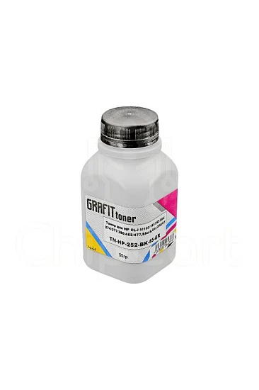 Тонер для HP CLJ M154/180/252/254/274/277/280/452/477, химический, Black, 75 гр, Grafit