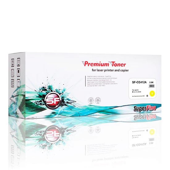 Картридж HP CE412A, Yellow 2.6K (SuperFine)