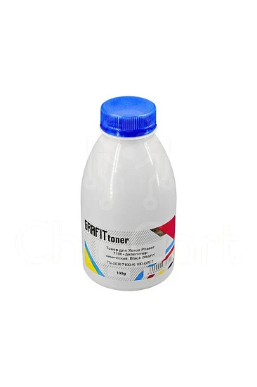 Тонер для Xerox Phaser 7100 + девелопер, химический, Black, 100 гр, Grafit