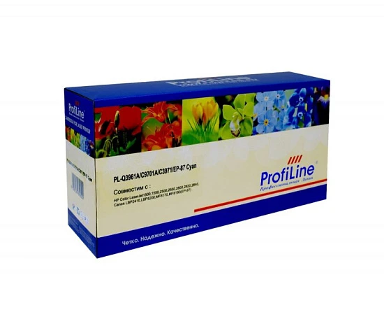 Картридж HP Q3961A/C9701A/Q3971A/EP-87 (№122A) Cyan 4K (ProfiLine)