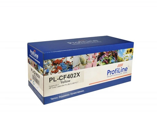 Картридж HP CF402X (№201X) Yellow 2.3K (ProfiLine)
