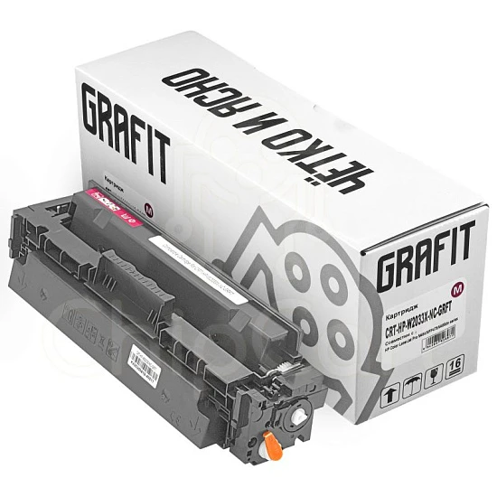 Картридж HP W2033X, Magenta, 6K, без чипа, Grafit