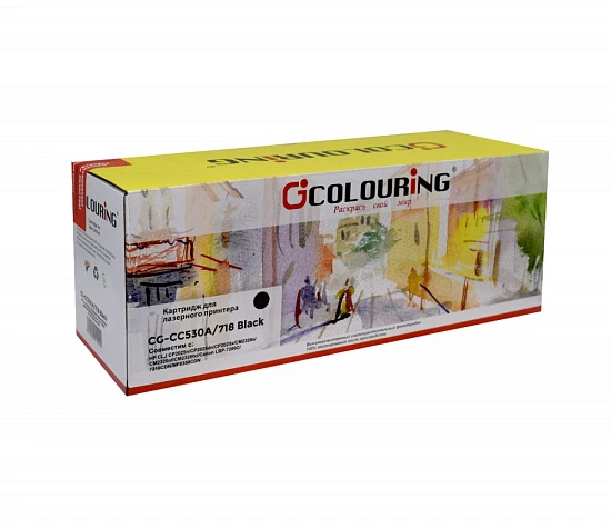 Картридж HP CC530A/718 (№304A) Black 3.5K (Colouring)