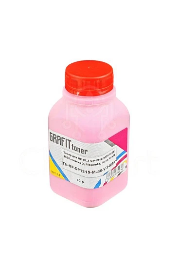 Тонер для HP CLJ CP1215/2025/1025/1525, химический, Magenta, 40 гр, Grafit