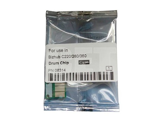 Чип драм-юнита для KONICA MINOLTA Bizhub C220/C280/C360 (CET) CMY, (WW), 90000 стр., CET8314