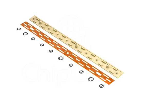 Прижимная планка фьюзера с крепежом (без накладки) для Kyocera M2040/P2235/P2040/M2135/M2540, Grafit