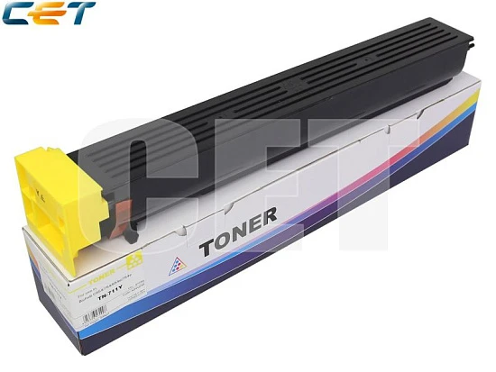 Тонер-картридж TN-711Y для KONICA MINOLTA Bizhub C654/754 (CET) Yellow, 535г, 31500 стр., CET7299