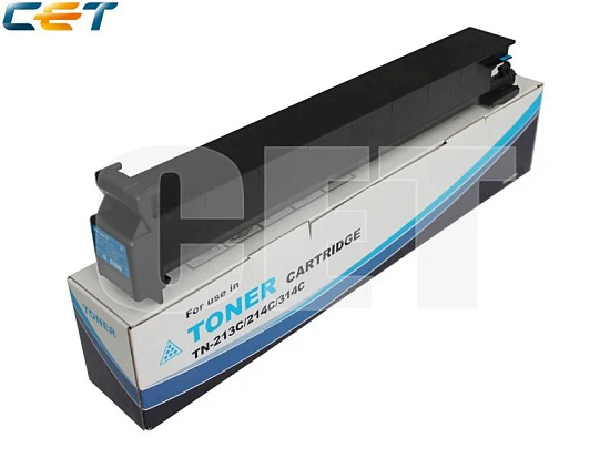 Тонер-картридж TN-213C/214C/314C для KONICA MINOLTA Bizhub C200 (CET) Cyan, 360г, CET6804
