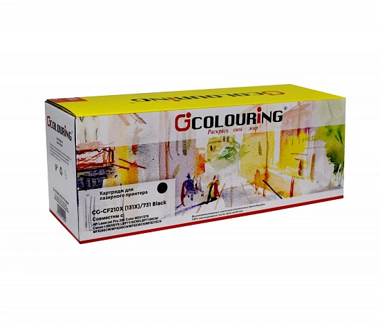 Картридж HP CF210A/731 (№131A) Black 1.6K (Colouring)