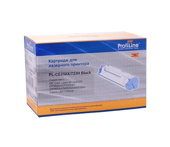 Картридж HP CE250X/723H (№504X) Black 10.5K (ProfiLine)