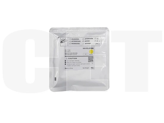 Девелопер IU-217Y-Developer для KONICA MINOLTA Bizhub C227i/C257i/C287i (CET) Yellow, 180г, 90000 ст