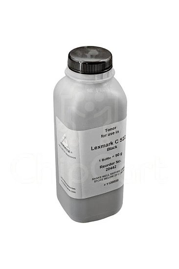 Тонер для Lexmark C522, Black, 90гр, Delacamp
