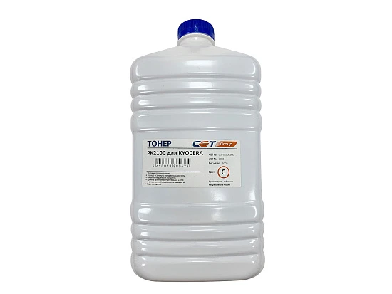 Тонер PK210 для KYOCERA ECOSYS P6230cdn/6235cdn/7040cdn (Japan) Cyan, 500г/бут, (унив.), OSP0210C500