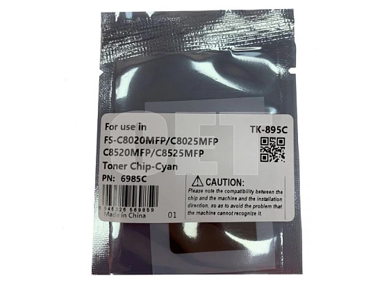 Чип картриджа TK-895 для KYOCERA FS-C8020MFP/8025MFP/8520MFP/8525MFP (CET) Cyan, 6000 стр., CET6985C