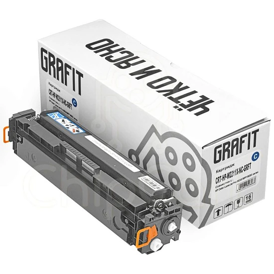 Картридж HP W2211X, Cyan, без чипа, 2.45K, Grafit