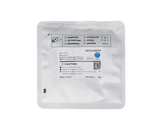 Девелопер DV-5230C для KYOCERA ECOSYS M5521cdn/P5021cdn/M5526cdw (CET) Cyan, 94г, 100000 стр.